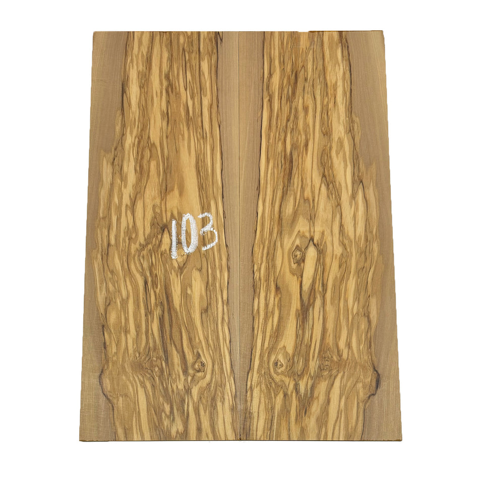 Olivewood Guitar Drop Top 21-1/4" x 7-1/2" x 3/8" #103