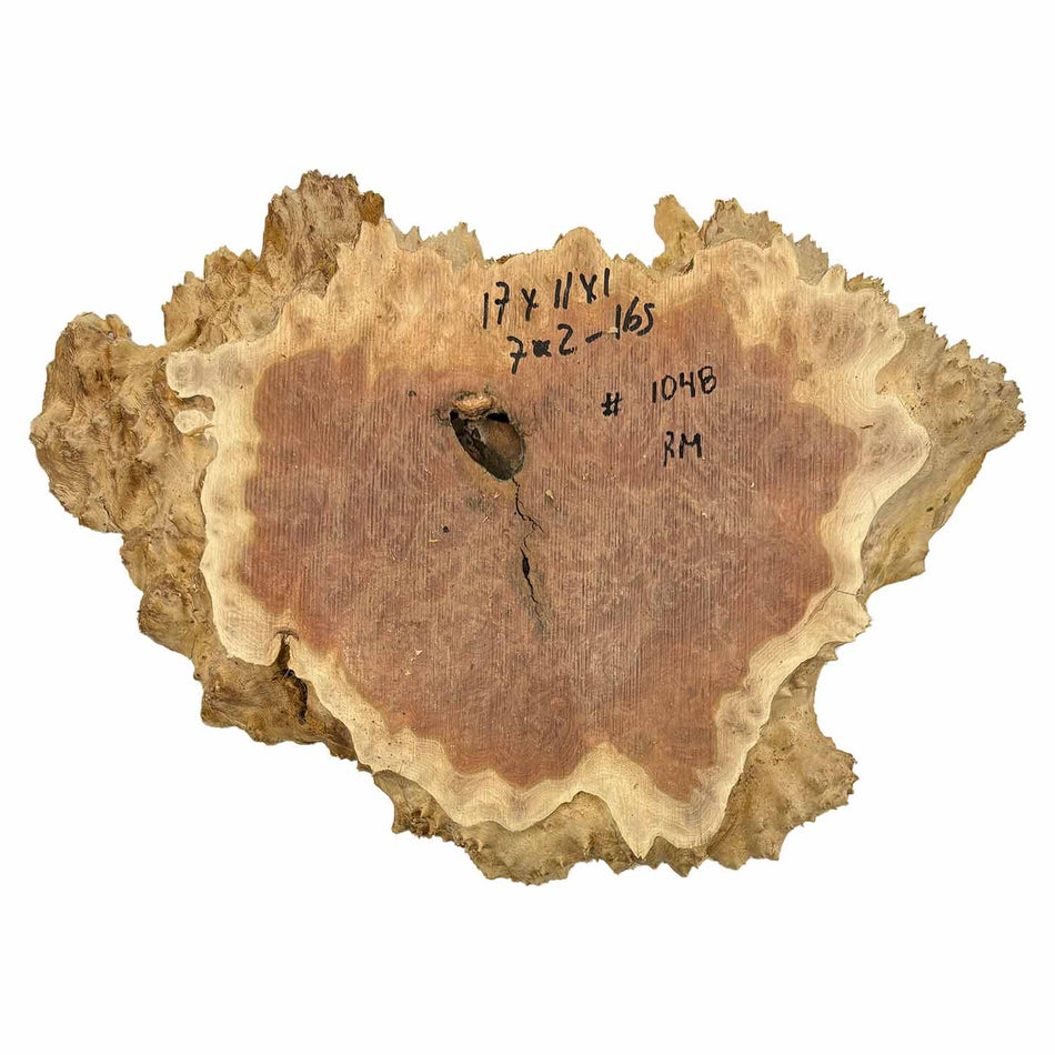 Red Mallee Slab/Cookies - 17" x 11" x 1" #1048 Exotic Wood Zone 