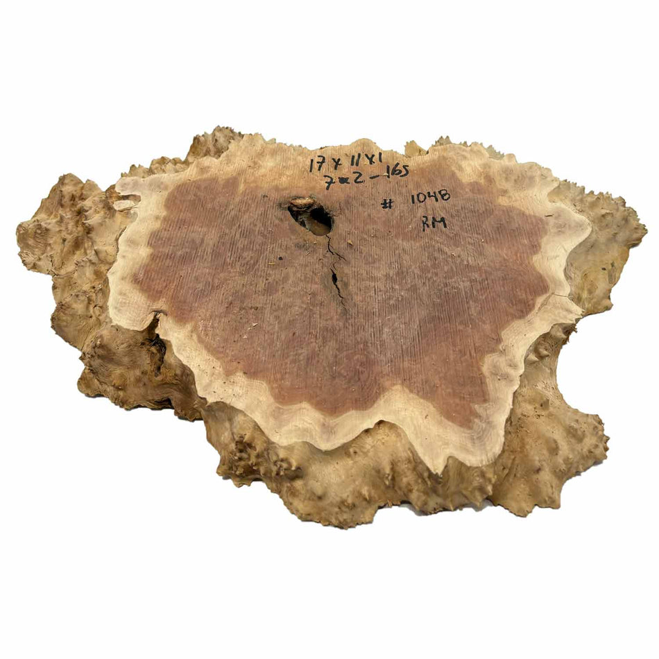 Red Mallee Slab/Cookies - 17" x 11" x 1" #1048 Exotic Wood Zone 