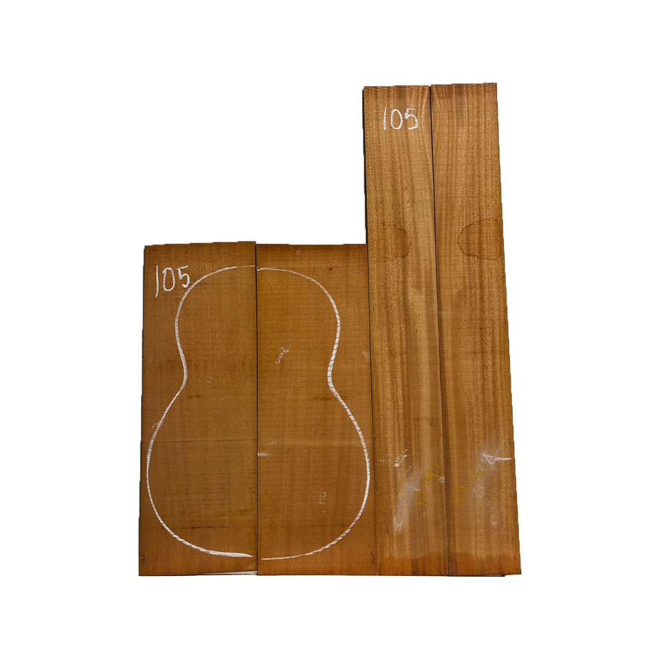 Mahogany Old Grown Classical Guitar Back & Side Sets