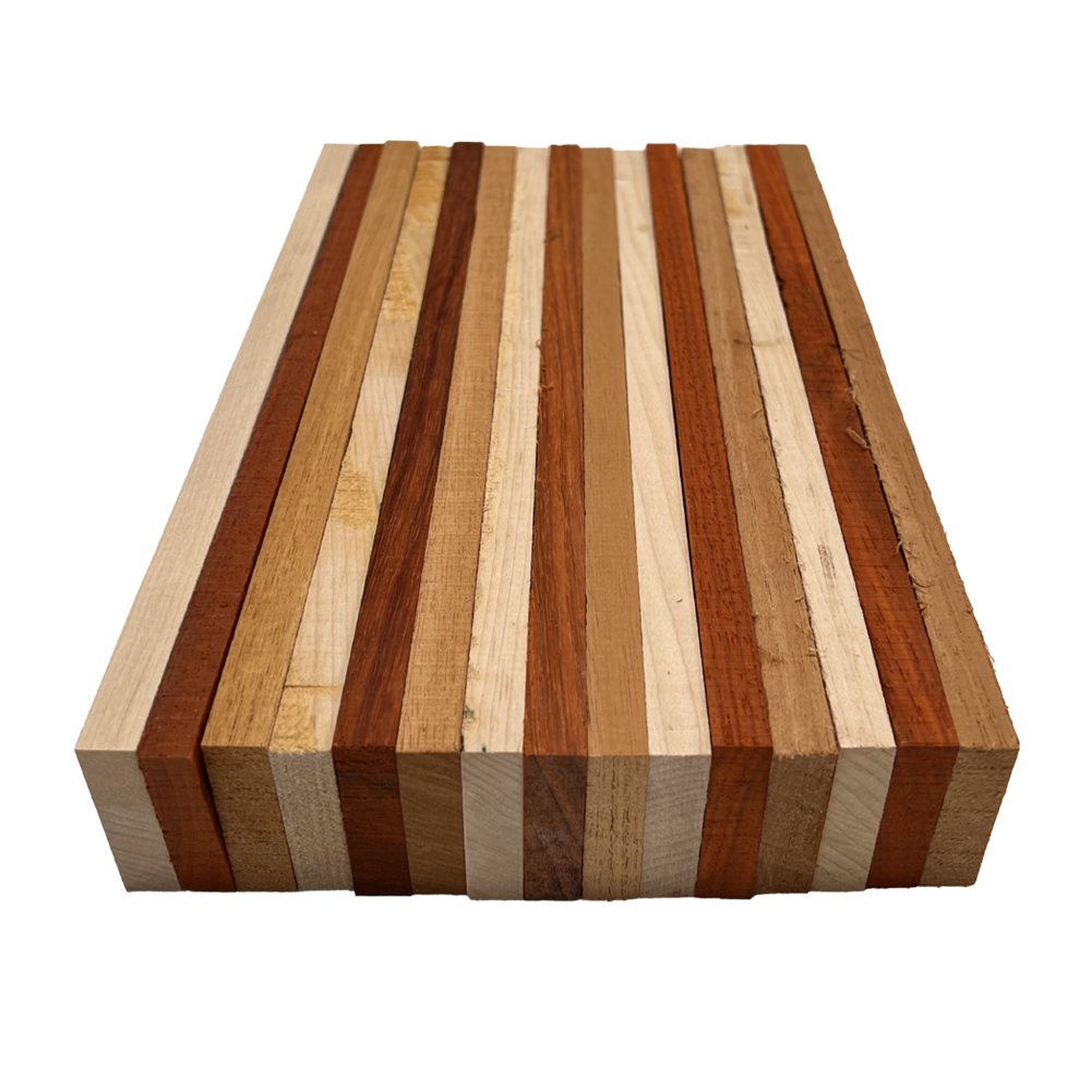 Pack of 15,Mixed Wood Cut Offs, DIY Craft Carving Lumber Cutoffs ( Padauk,Maple,Mahogany) - Exotic Wood Zone - Buy online Across USA 