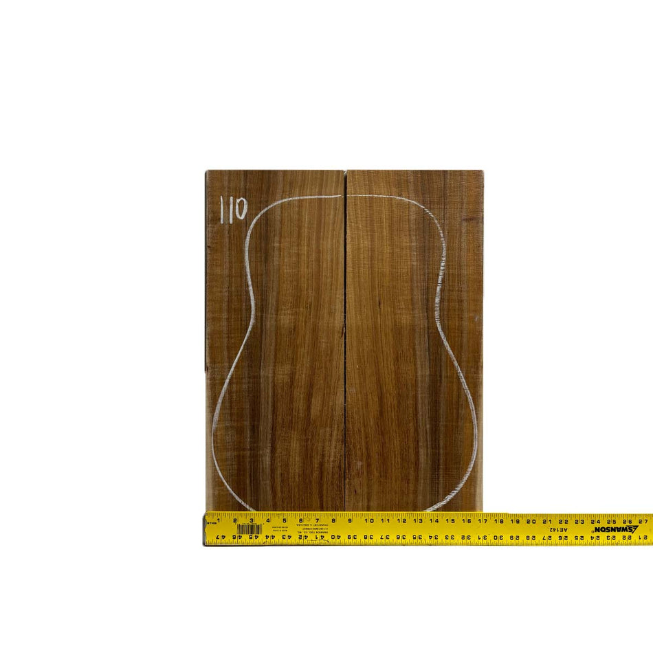 Flame Hawaiian Koa Dreadnought AAA Grade Guitar Back & Side Set #110