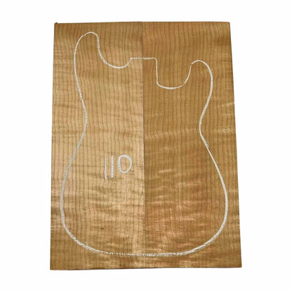 Granadillo Bookmatched Drop Tops para guitarra 21&quot; x 7&quot; x 1/4&quot;