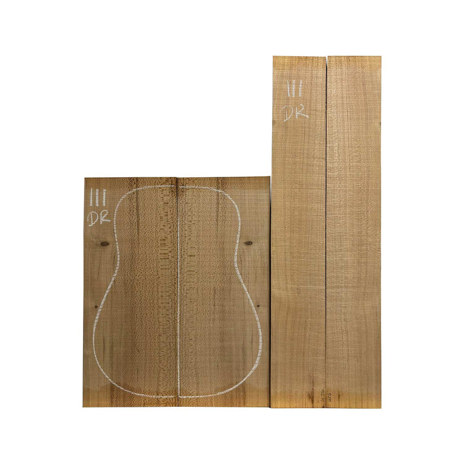 Lacewood Dreadnought Guitar Back & Side Set #111