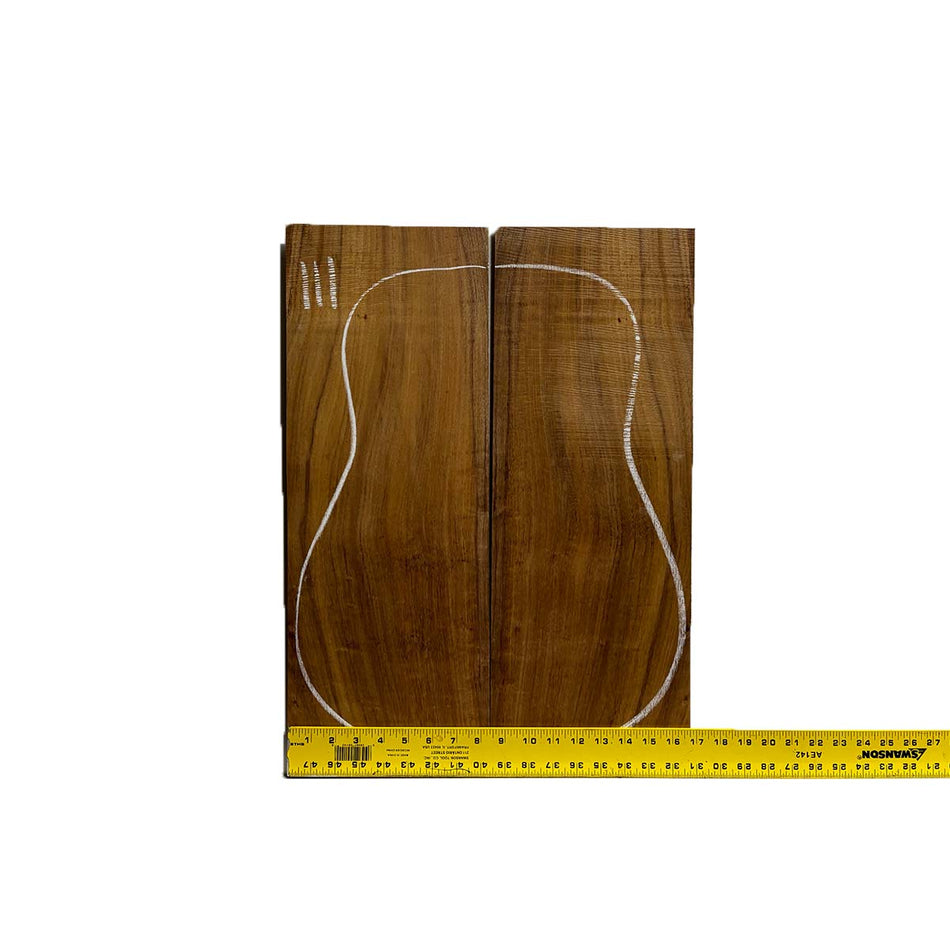 Flame Hawaiian Koa Dreadnought AAA Grade Guitar Back & Side Set #111