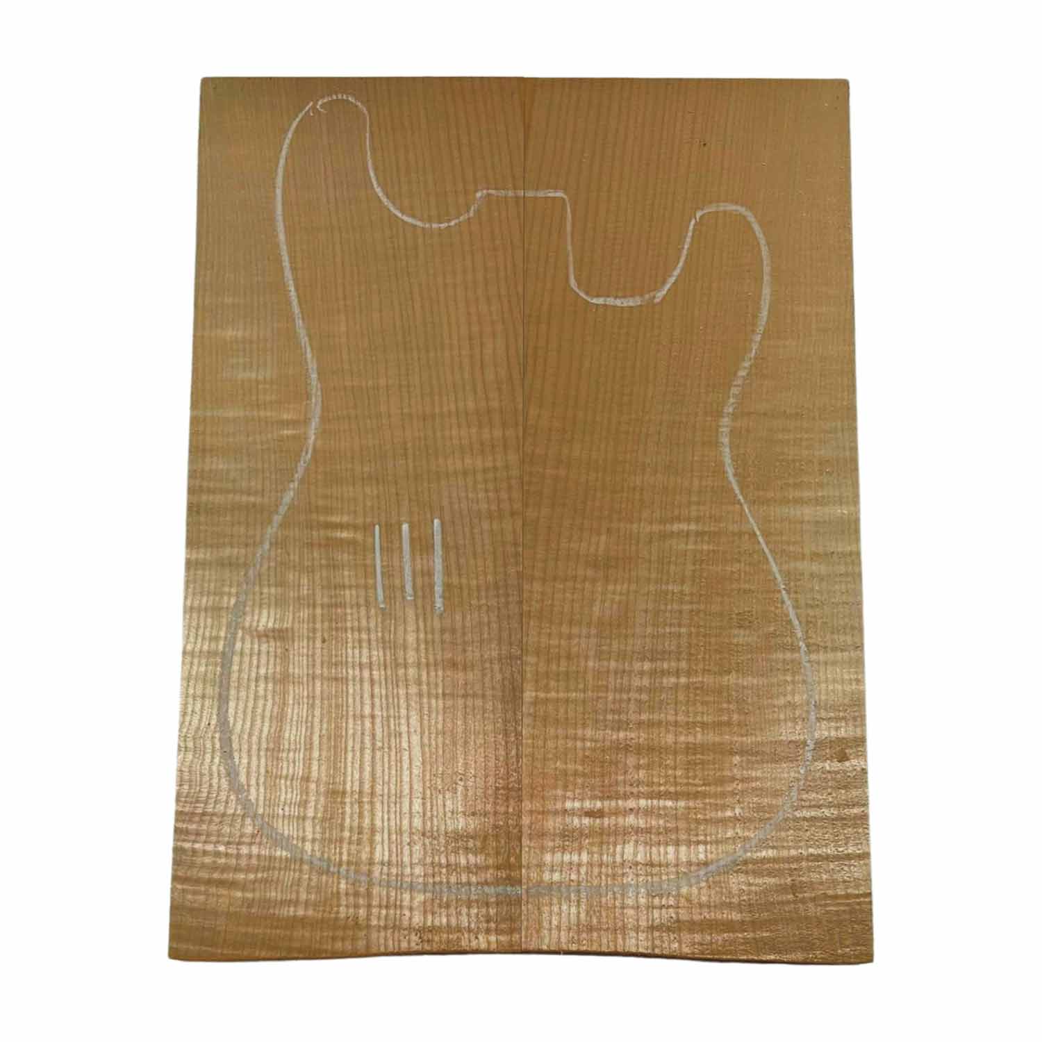 Flame Maple Guitar Carved Top 20&quot; x 7-1/2&quot; x 1&quot; 