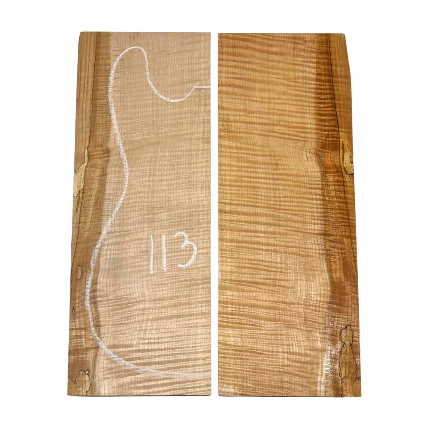 Granadillo Bookmatched Drop Tops para guitarra 21&quot; x 7&quot; x 1/4&quot;