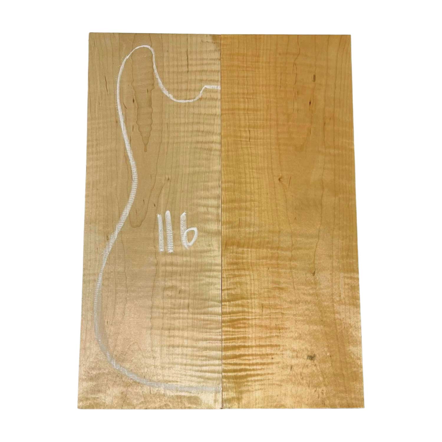 Flame Maple Guitar Carved Top 20&quot; x 7&quot; x 1&quot; 