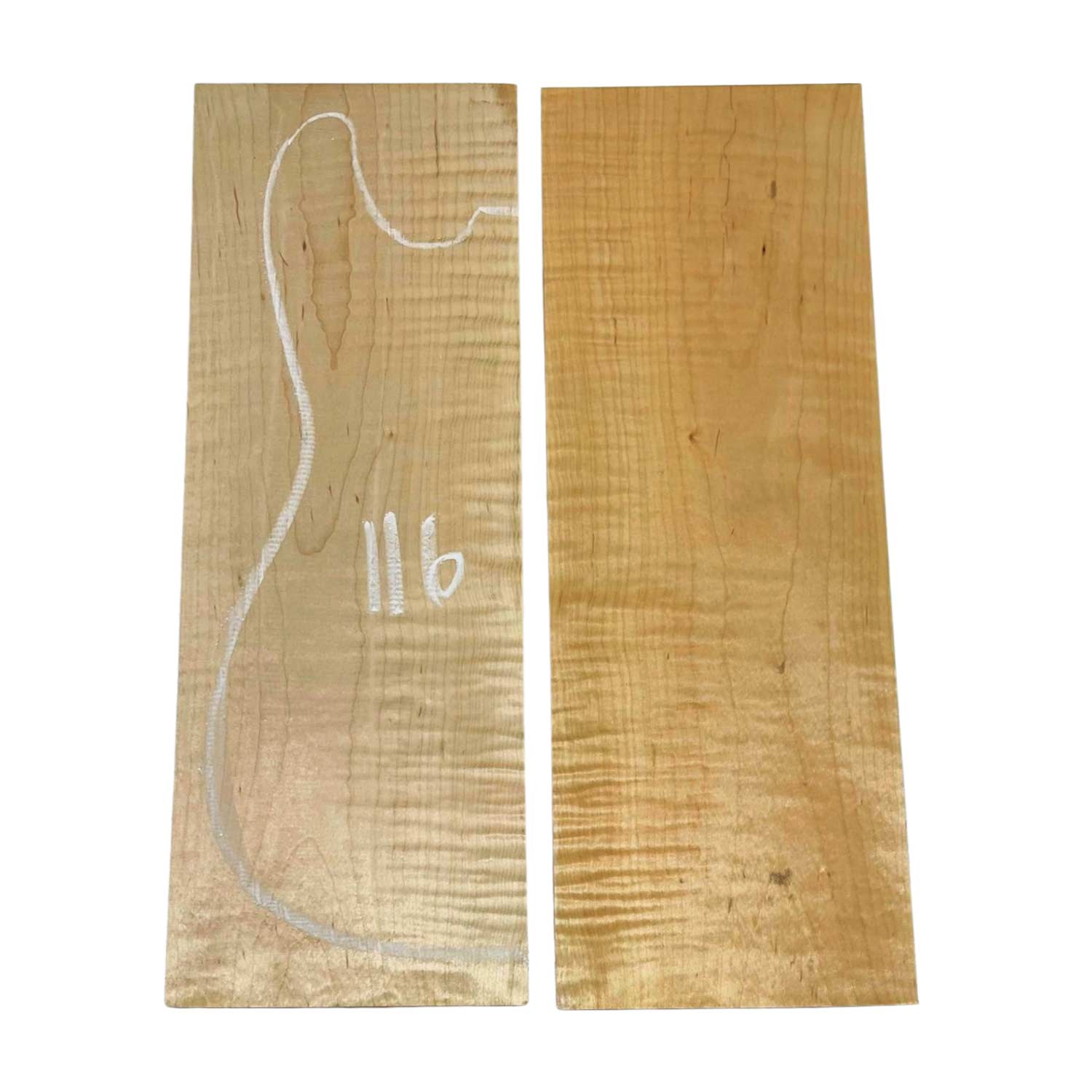 Granadillo Bookmatched Drop Tops para guitarra 21&quot; x 7&quot; x 1/4&quot;