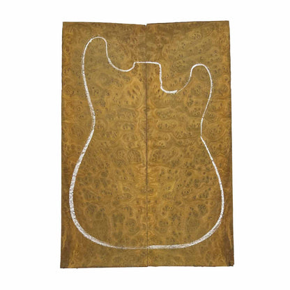 Quilted Camphor Burl Guitar Drop Top 21-1/4&quot; x 7-1/4&quot; x 1/4&quot; 