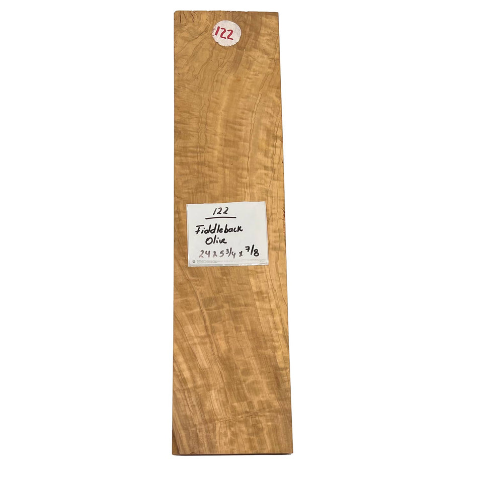 Fiddleback Olive Lumber 24" x 5-3/4" x 7/8" #122