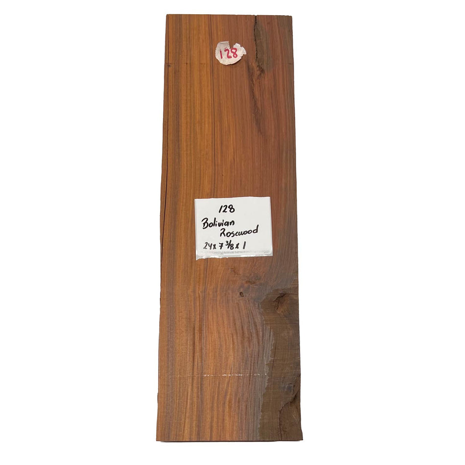 Bolivian Rosewood Lumber 24" x 7-3/8" x 1" #128