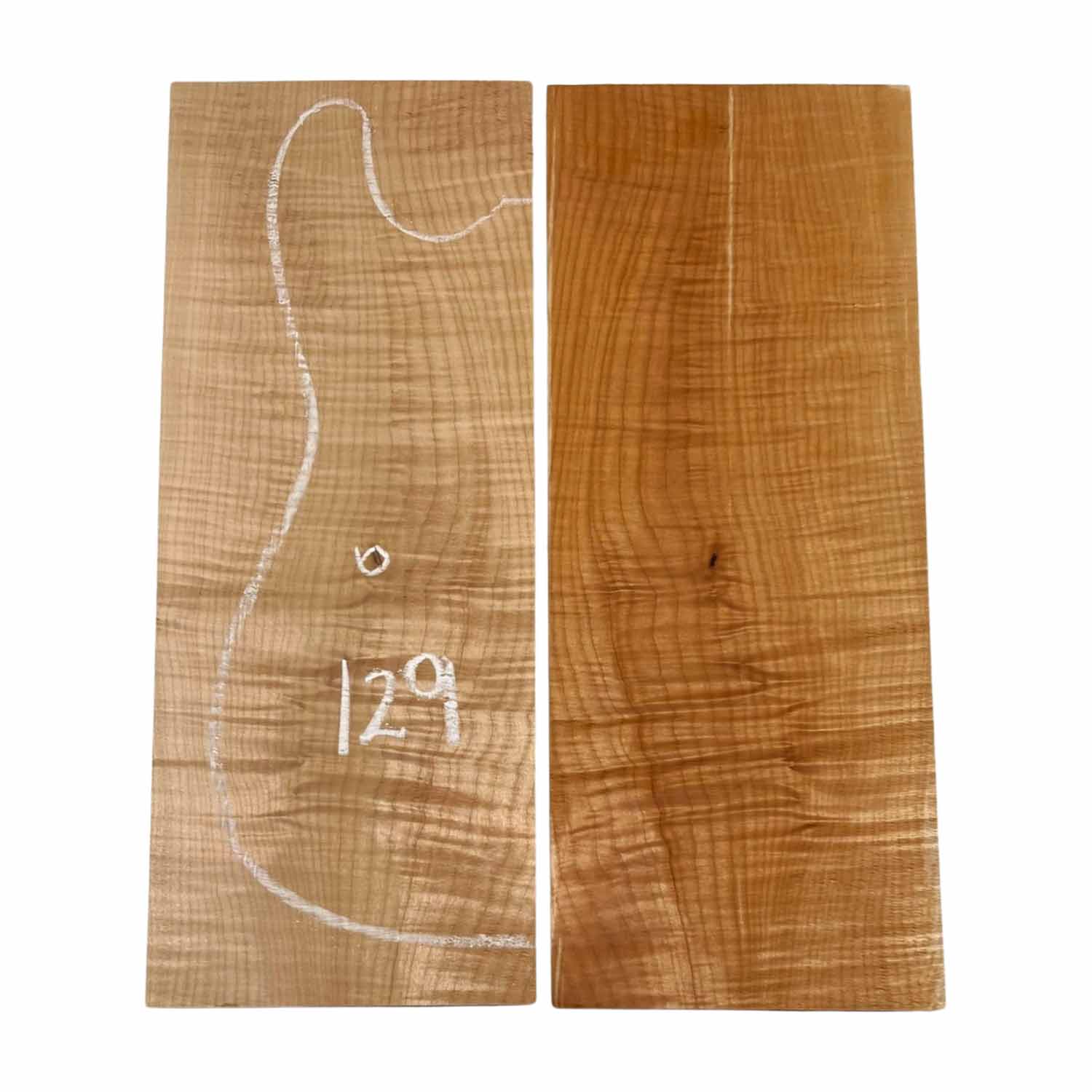 Granadillo Bookmatched Drop Tops para guitarra 21&quot; x 7&quot; x 1/4&quot;