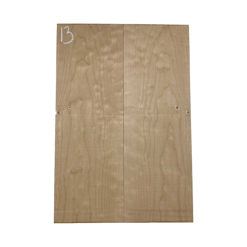 Ambrosia Maple Bookmatched Explorer Juego de tapa abatible para guitarra - 28" x 9" x 1/4"