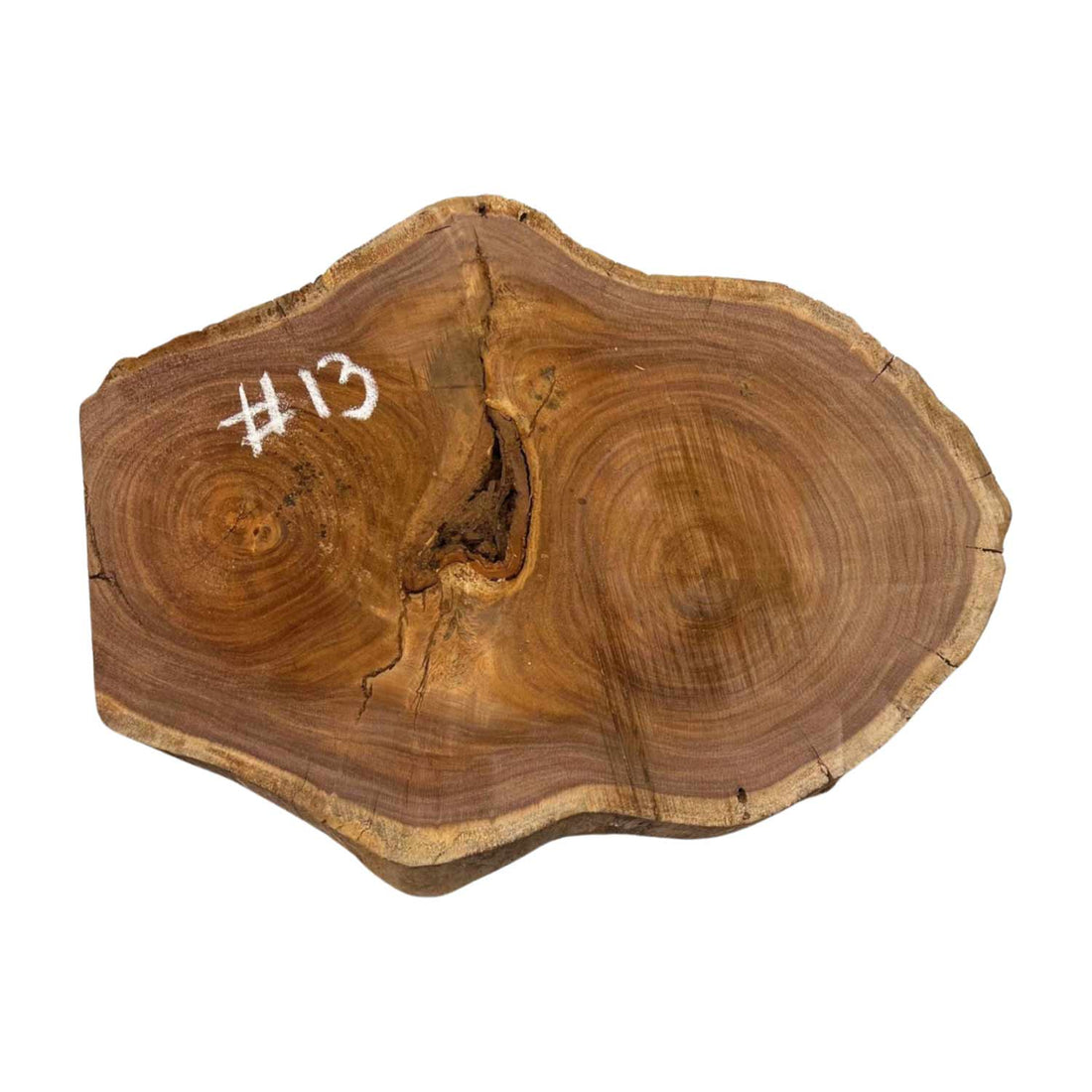 Hermosas y raras losas/galletas de borde vivo de madera negra africana - 24&quot;x24-1/2&quot;x3&quot;, 