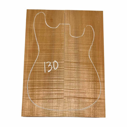 Flame Maple Guitar Carved Top 20&quot; x 7-1/8&quot; x 7/8&quot; 