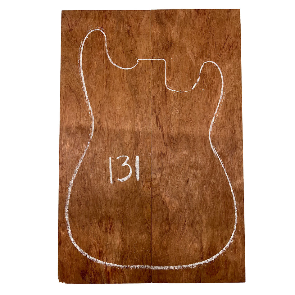 Bubinga Bookmatched Drop Tops para guitarra 21" x 7-3/4" x 5/8" #10