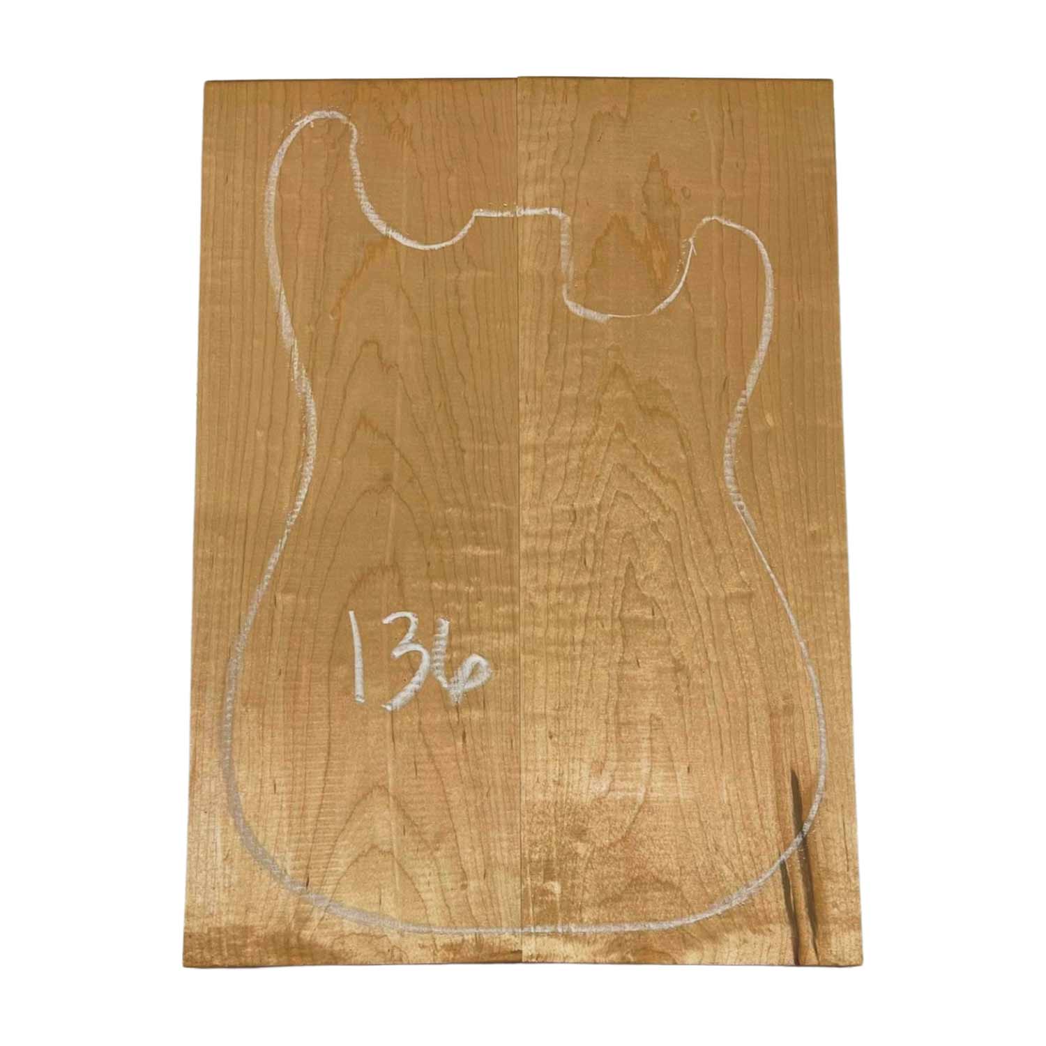 Granadillo Bookmatched Drop Tops para guitarra 21&quot; x 7&quot; x 1/4&quot;