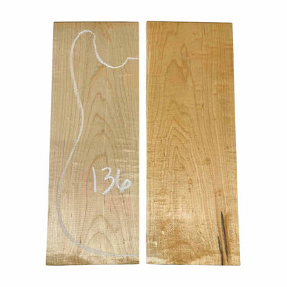 Granadillo Bookmatched Drop Tops para guitarra 21&quot; x 7&quot; x 1/4&quot;