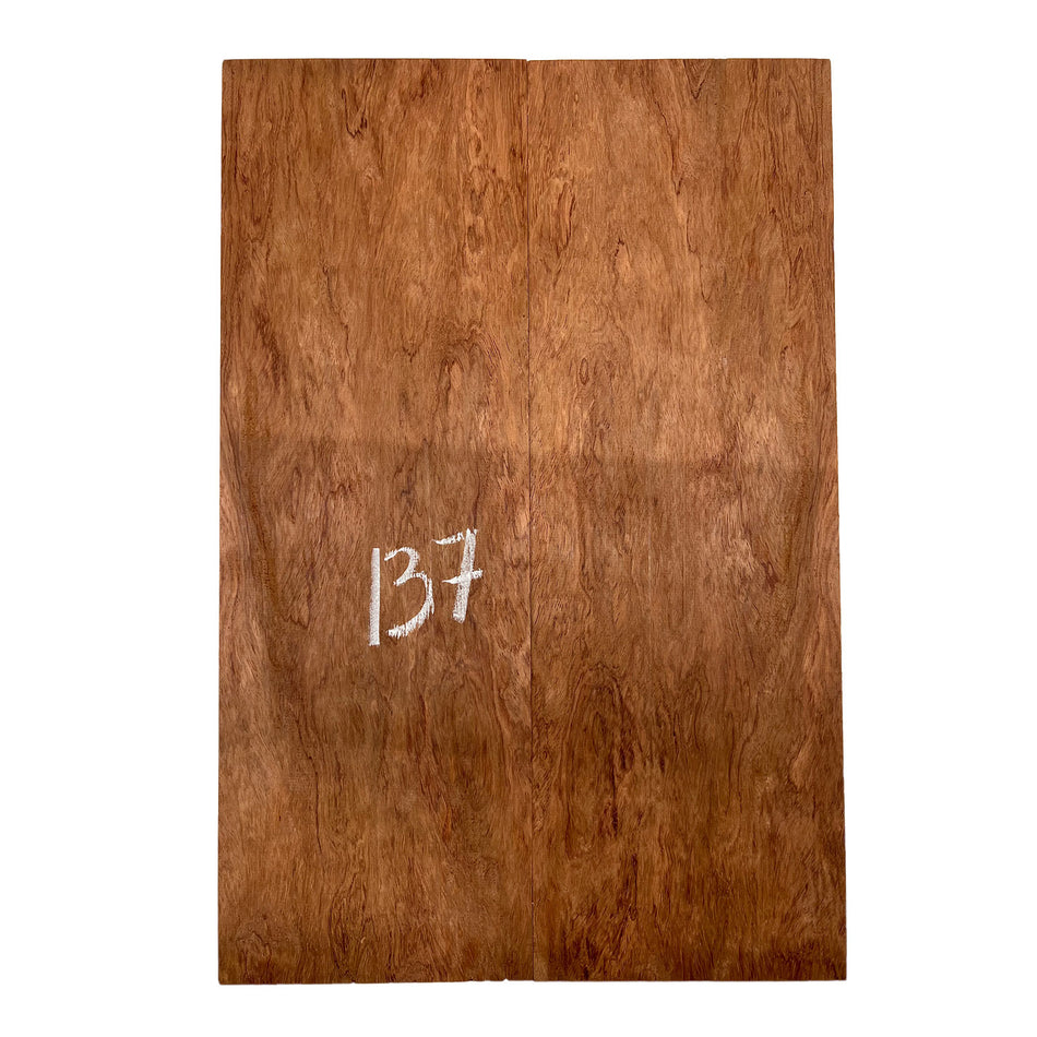 Bubinga Bookmatched Drop Tops para guitarra 21" x 7-3/4" x 5/8" #10