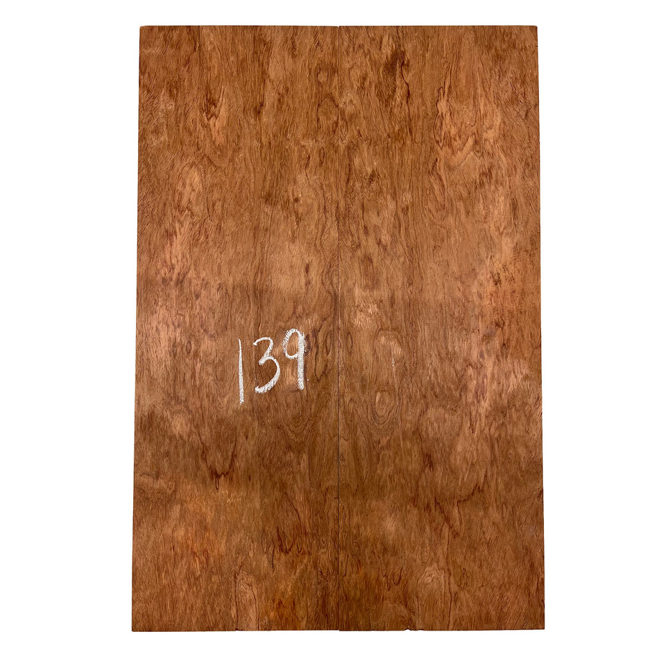 Bubinga Bookmatched Drop Tops para guitarra 21" x 7-3/4" x 5/8" #10