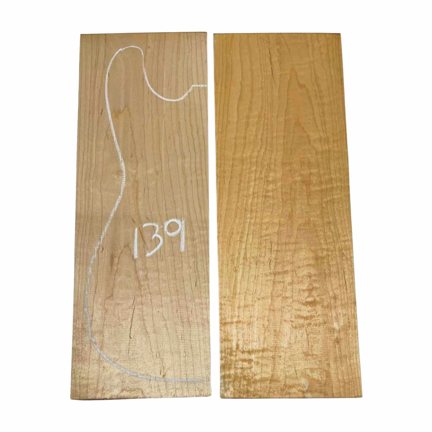 Granadillo Bookmatched Drop Tops para guitarra 21&quot; x 7&quot; x 1/4&quot;