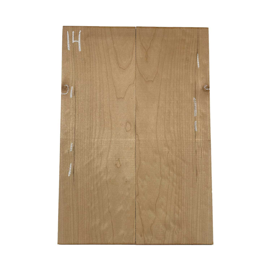 Ambrosia Maple Bookmatched Explorer Juego de tapa abatible para guitarra - 28" x 9" x 1/4"