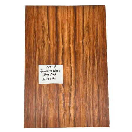 Goncalo Alves  Drop Top 21" x 7" x 1/4" #145 A - Exotic Wood Zone 