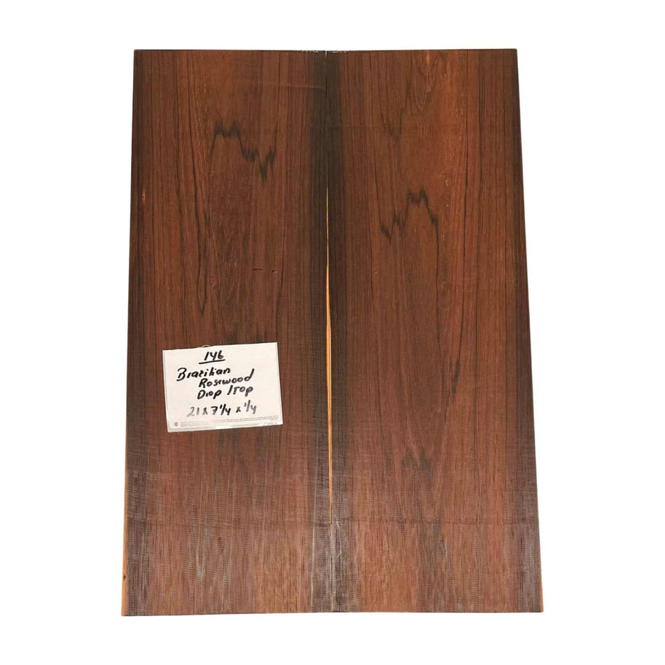 Brazilian Rosewood Drop Top 21" x 7-1/4" x 1/4"#146