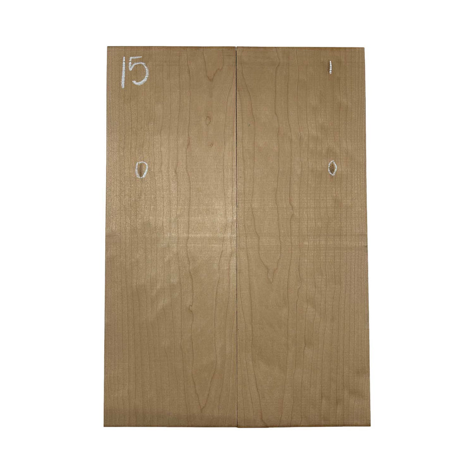 Ambrosia Maple Bookmatched Explorer Juego de tapa abatible para guitarra - 28" x 9" x 1/4"