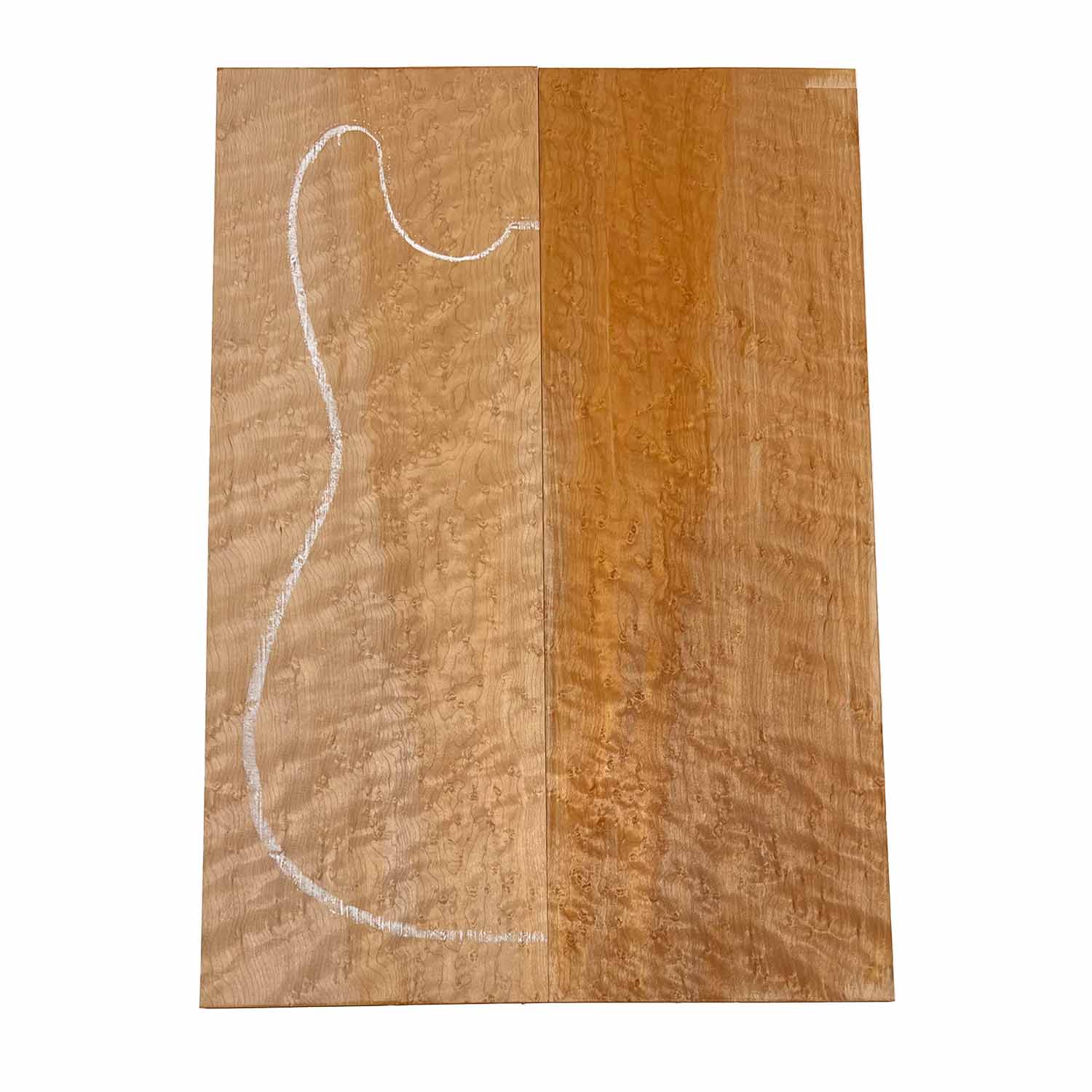 Curly Birdseye Maple Drop Top 21&quot; x 7-1/4&quot; x 3/8&quot; 