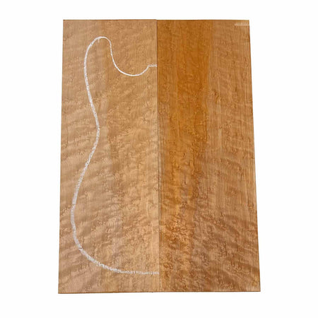 Curly Birdseye Maple Drop Top 21" x 7-1/4" x 3/8" #15 - Exotic Wood Zone 