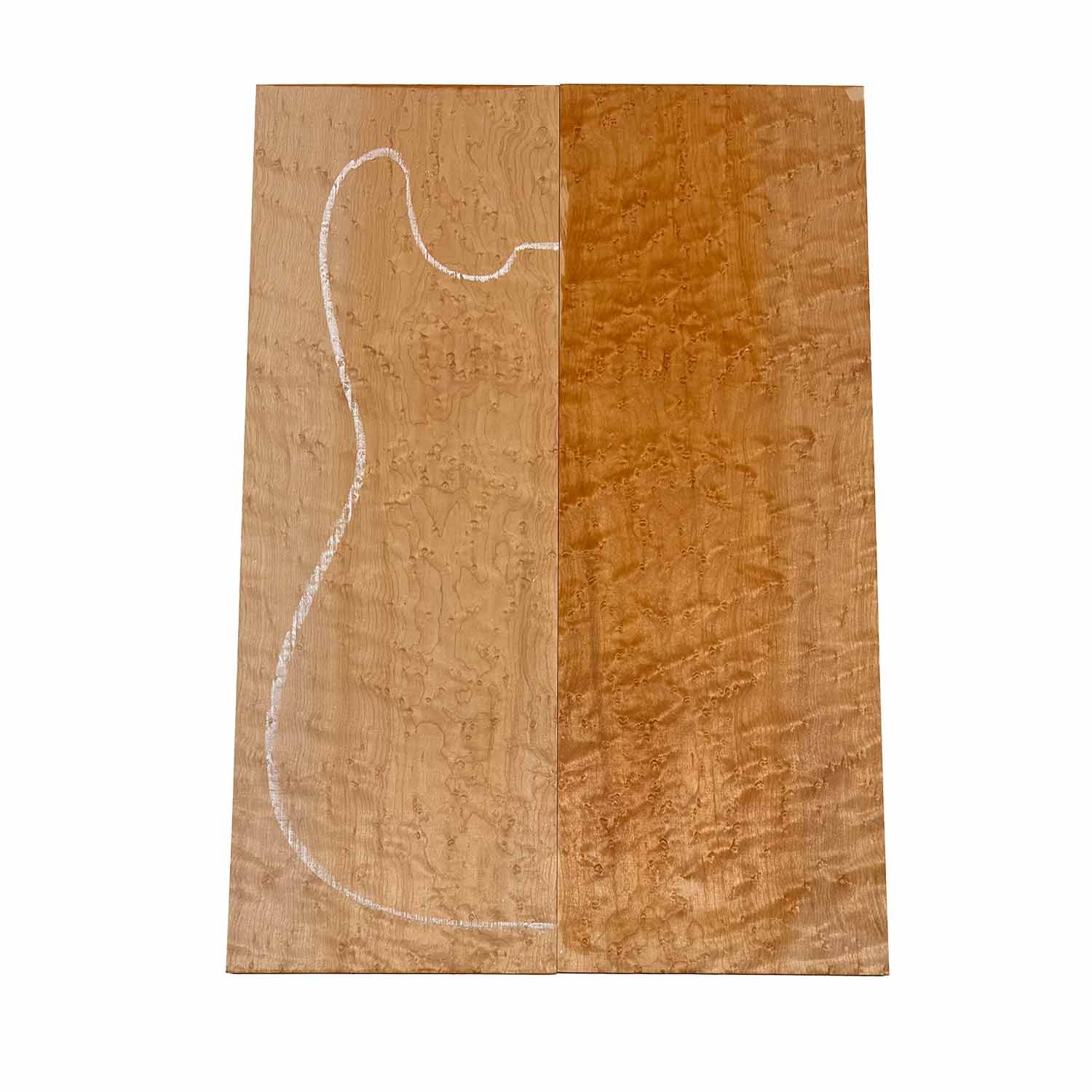 Curly Birdseye Maple Drop Top 21" x 7-1/4" x 3/8" #15-B - Exotic Wood Zone 