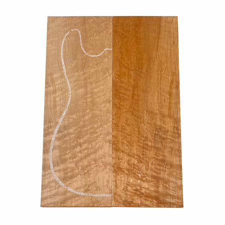 Curly Birdseye Maple Drop Top 21" x 7-1/4" x 3/8" #15-C - Exotic Wood Zone 