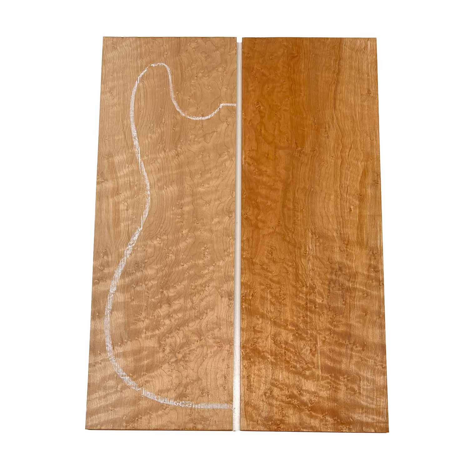 Curly Birdseye Maple Drop Top 21&quot; x 7-1/4&quot; x 3/8&quot; 