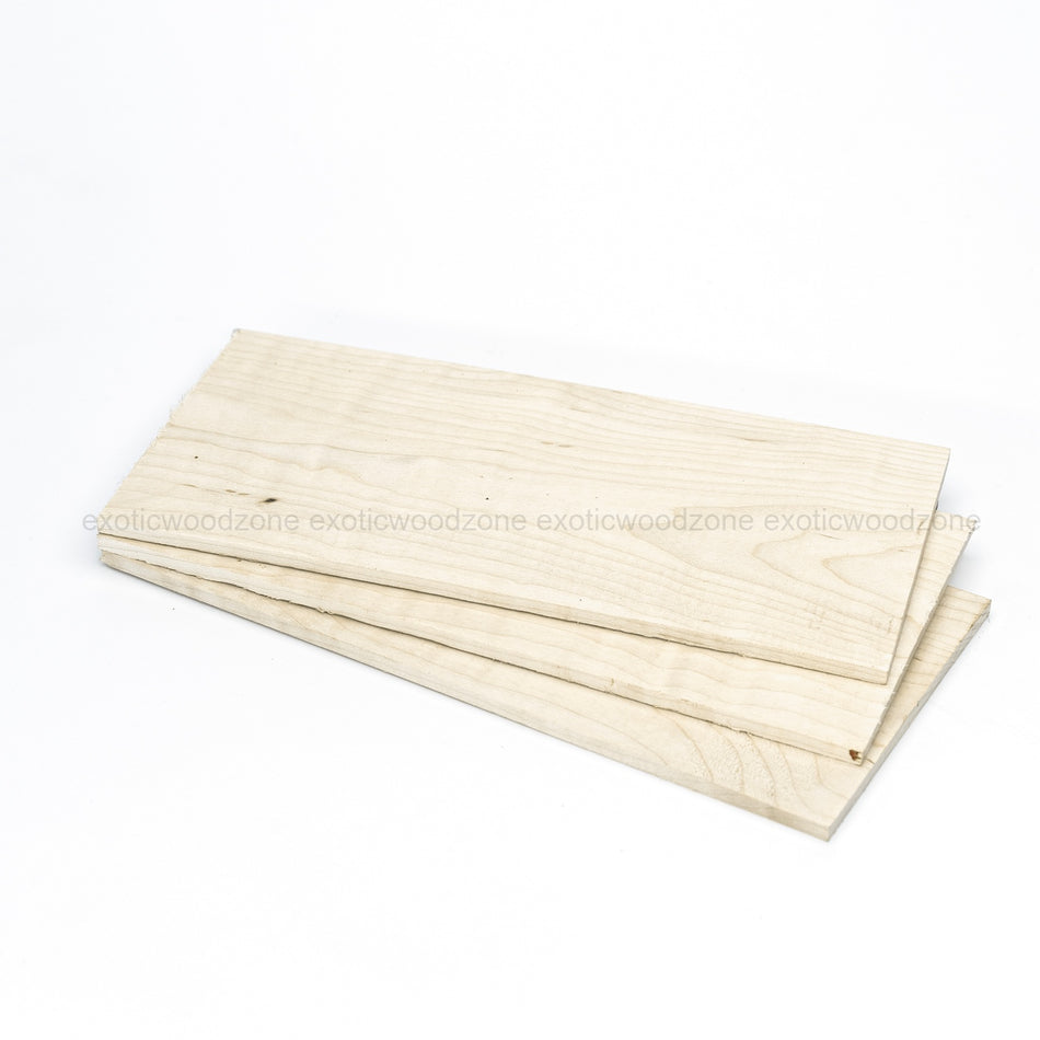 Flame Hard Maple Wood Veneer | Marquetry Inlay - 200mm x 100mm x 4mm