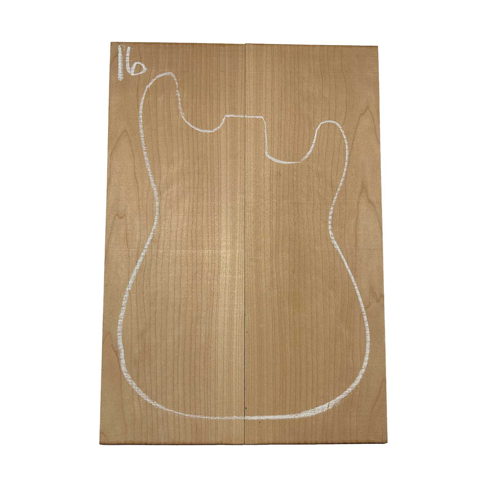 Ambrosia Maple Bookmatched Explorer Juego de tapa abatible para guitarra - 28" x 9" x 1/4"