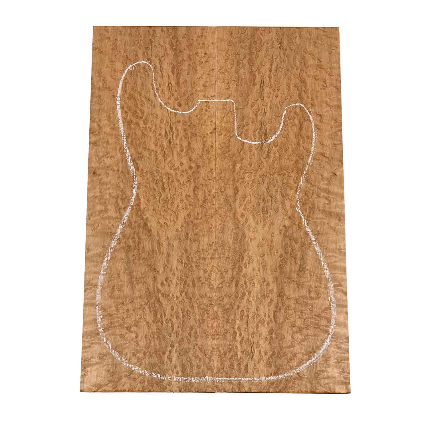 Curly Birdseye Maple Drop Top 21&quot; x 7-1/4&quot; x 3/8&quot; 