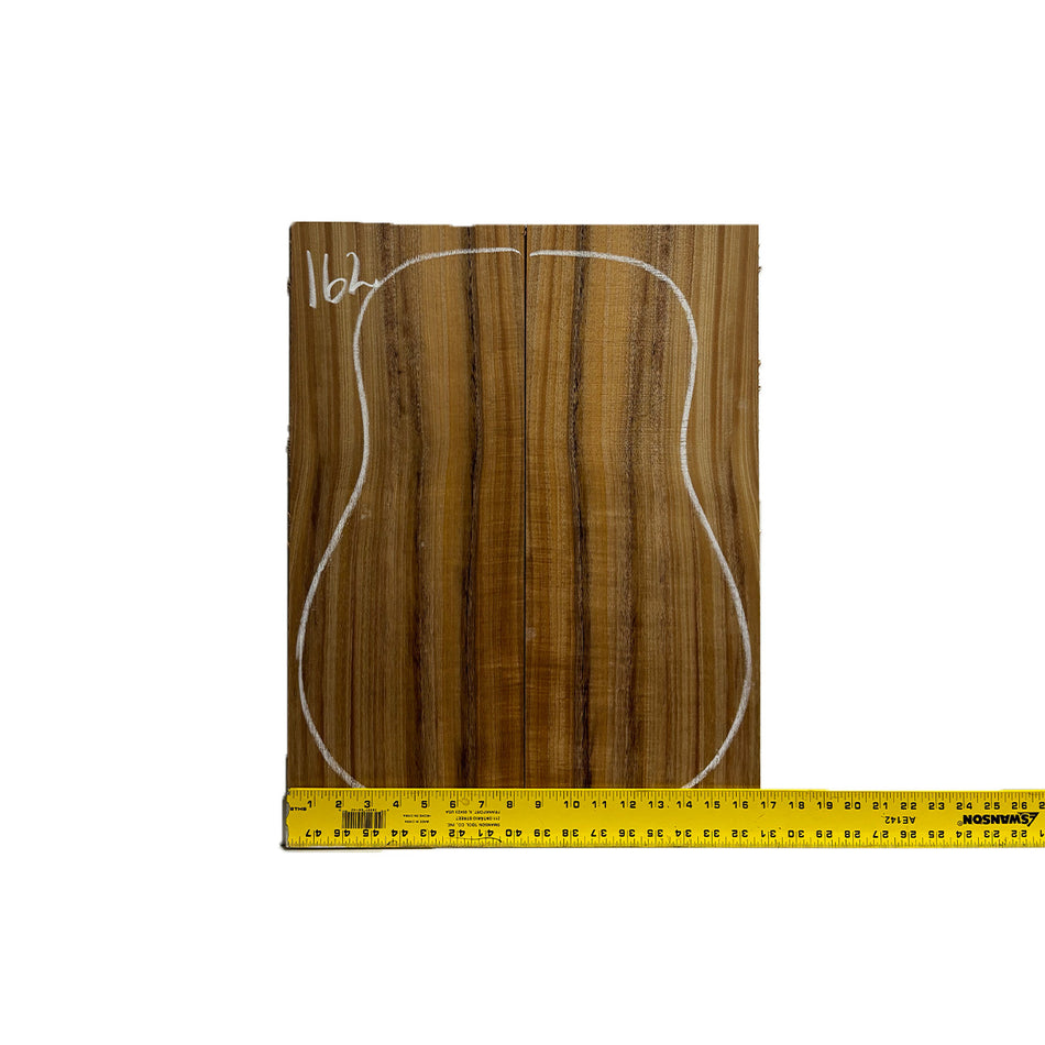 Flame Hawaiian Koa Dreadnought AAA Grade Guitar Back & Side Set #162