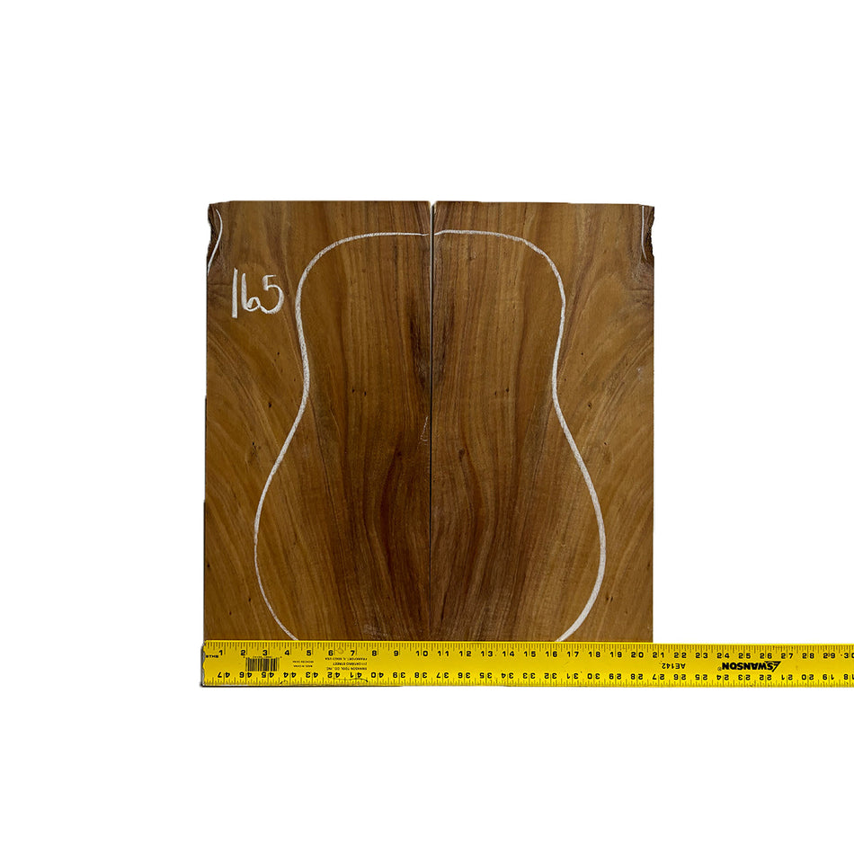 Flame Hawaiian Koa Dreadnought AAA Grade Guitar Back & Side Set #165