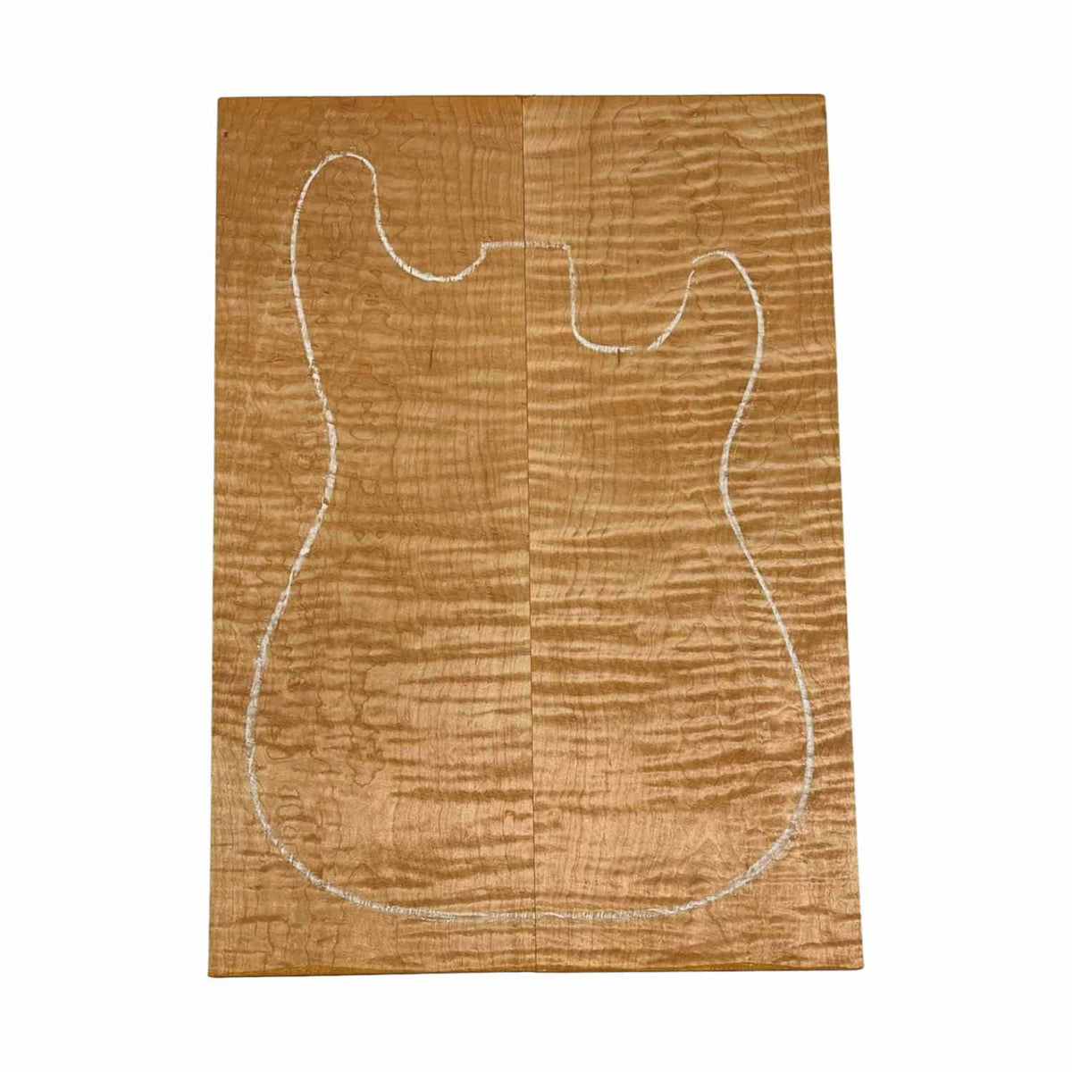 Curly Flame Hard Maple Drop Top 21" x 7-1/4" x 3/8" #17 - Exotic Wood Zone 