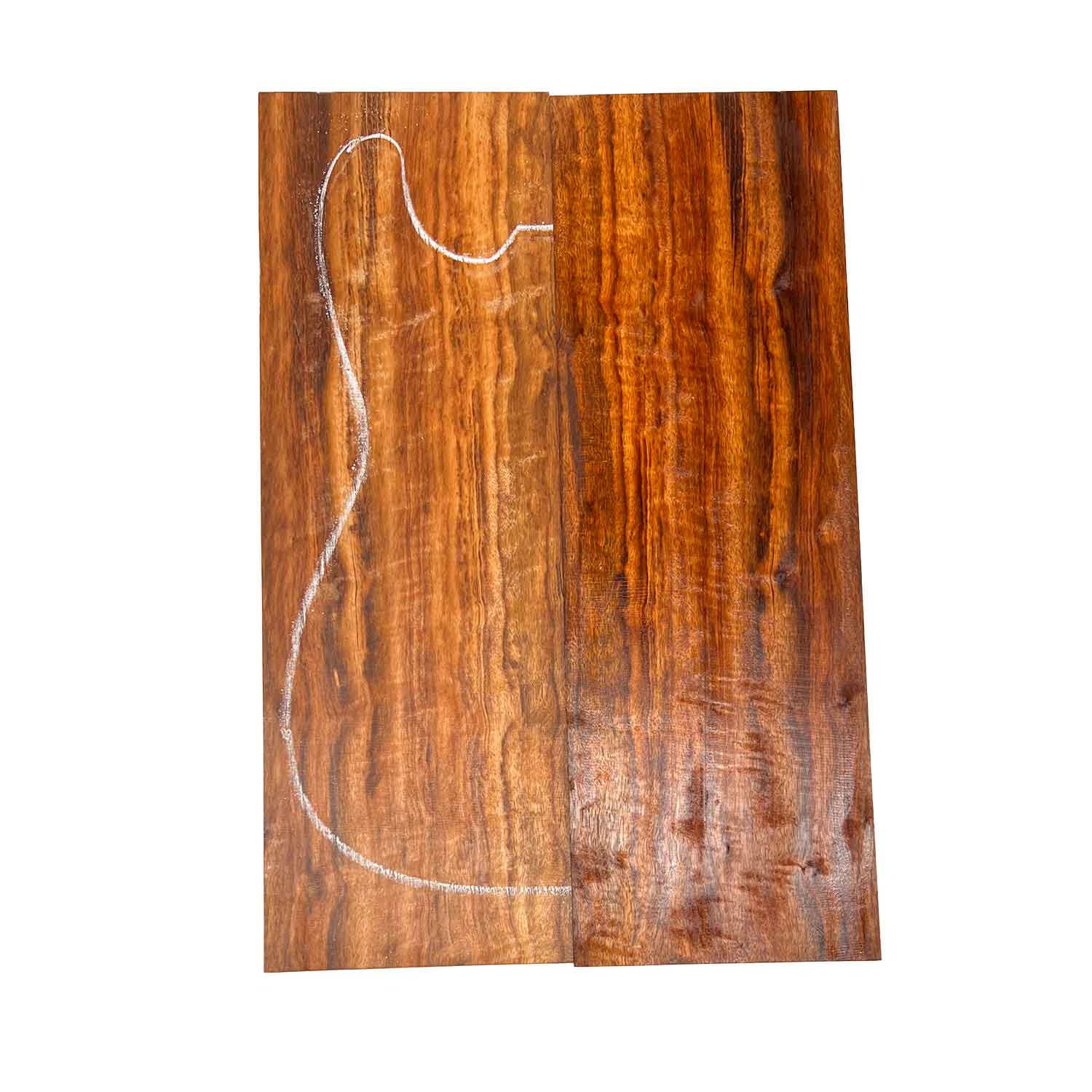 Flame Goncalo Alves  Drop Top 21" x 7" x 1/4" #181 - Exotic Wood Zone 