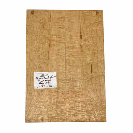 Quilted Curly Hard Maple Drop Top 21" x 7-1/4" x 3/8" #18 - D - Exotic Wood Zone 