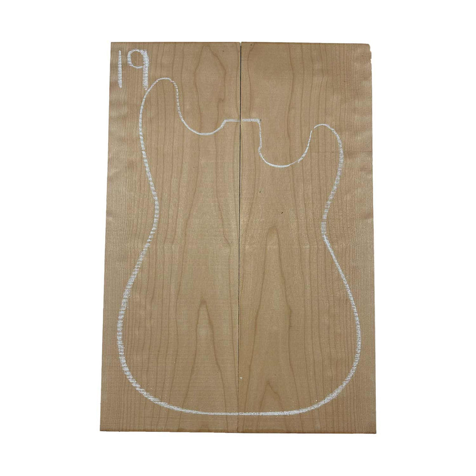 Ambrosia Maple Bookmatched Explorer Juego de tapa abatible para guitarra - 28" x 9" x 1/4"