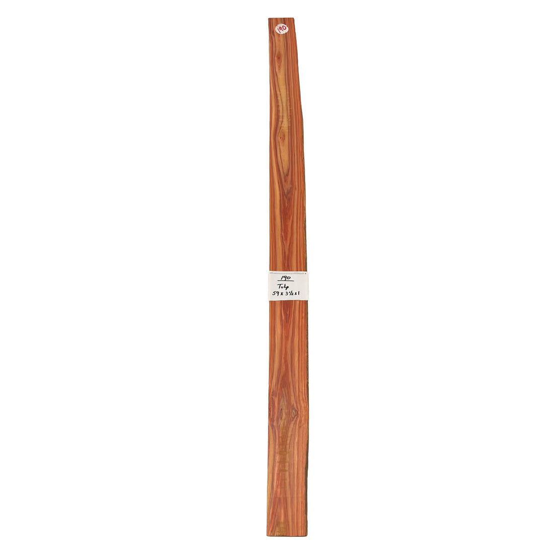 Brazilian Tulipwood Lumber 59&quot; x 3-1/2&quot; x 1&quot; 