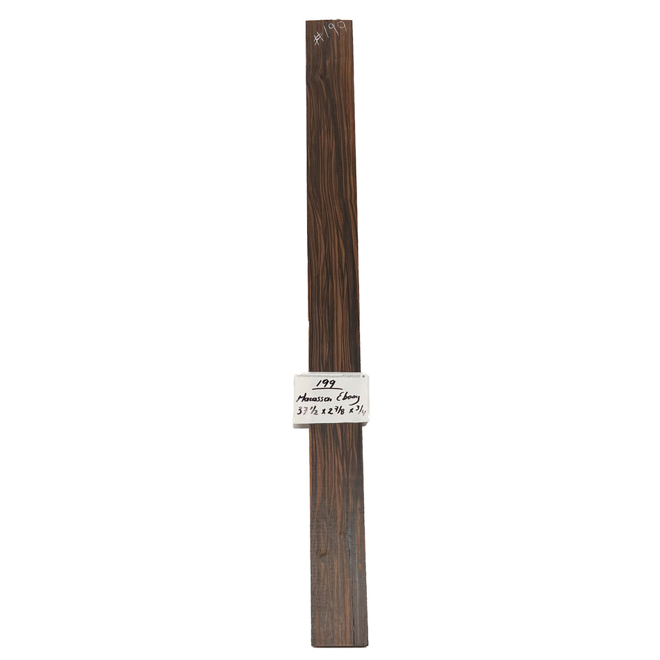 Macassar Ebony Lumber 37-1/2" x 2-7/8" x 3/4" #199