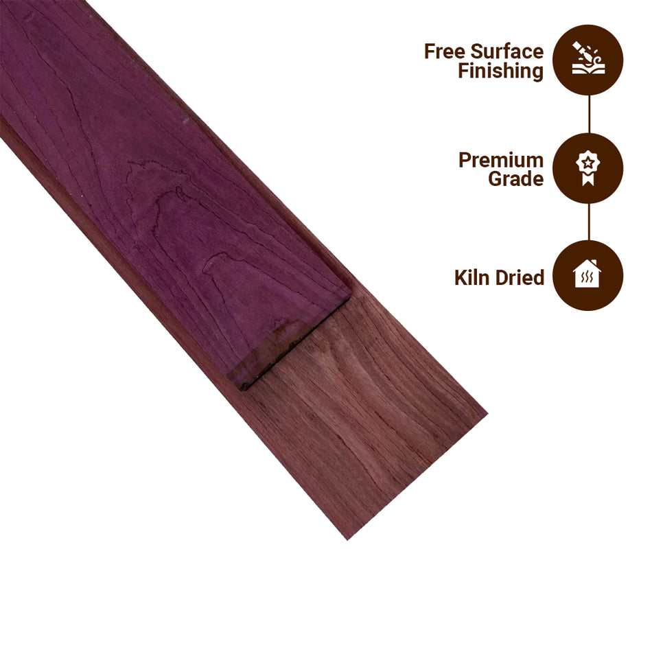 Premium Purpleheart 4/4 Lumber