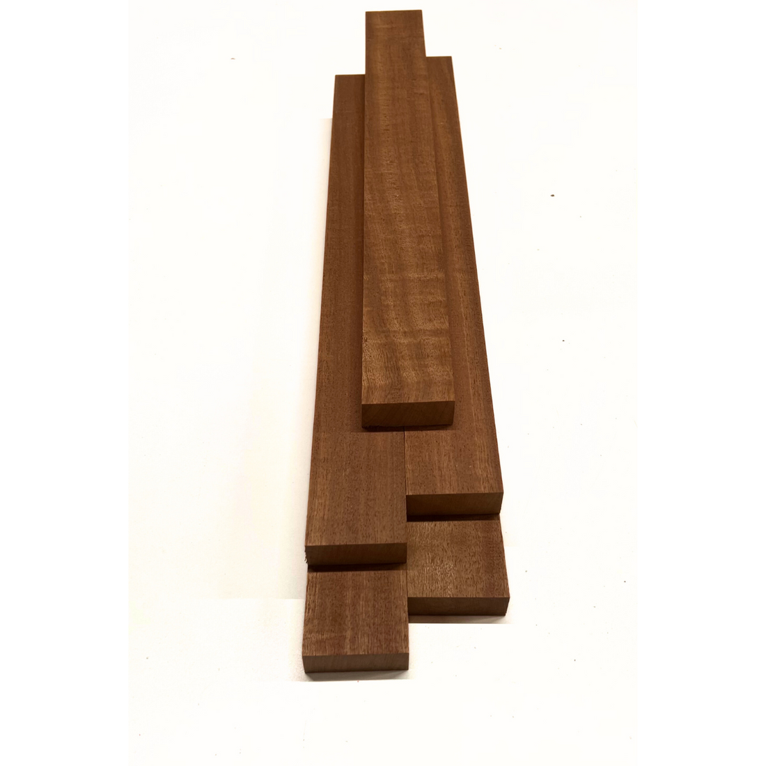 Pack Of 5 ,Quilted Curly Sapele 3/4 Lumber Boards/Cutting Board Blocks - Exotic Wood Zone - Buy online Across USA 