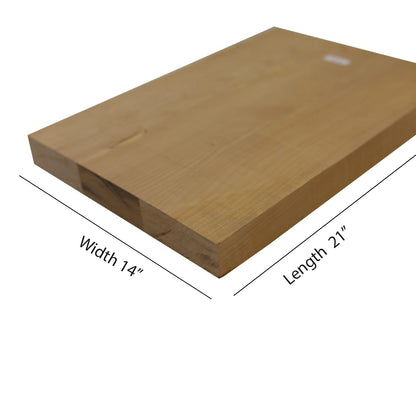 Alder Electric/Bass Guitar Body Blanks- 21&quot; x 14&quot; x 2&quot; - 2 Pieces Glued - Exotic Wood Zone - Buy online Across USA 