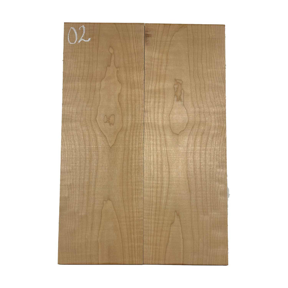 Ambrosia Maple Bookmatched Explorer Juego de tapa abatible para guitarra - 28" x 9" x 1/4"